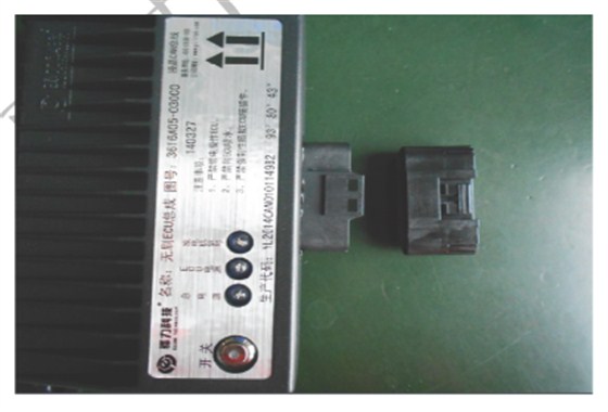 线束和ECU对接示意图