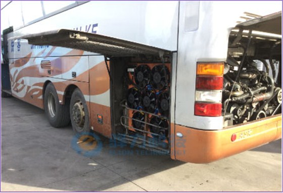 金华青年大客车发动机冷却系统改装电子风扇案例