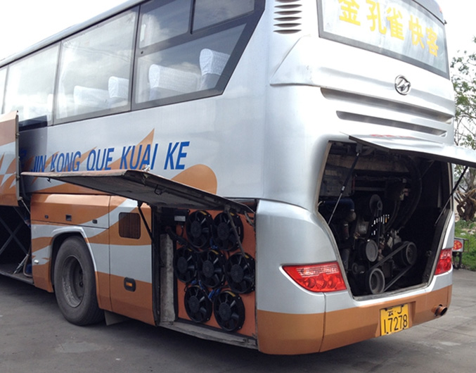 油耗高的旅游客运车大客车改装发动机冷却系统案例
