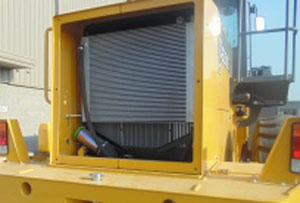 装载机散热器串联布局