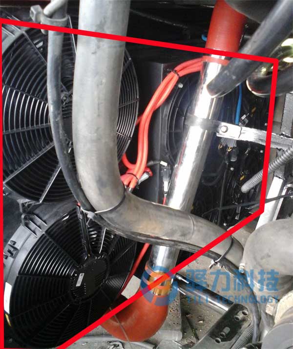 莞邑客运巴士发动机冷却系统改装案例之电子风扇布置