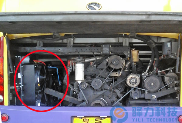 莞邑客运巴士发动机冷却系统改装案例之电子冷却风扇